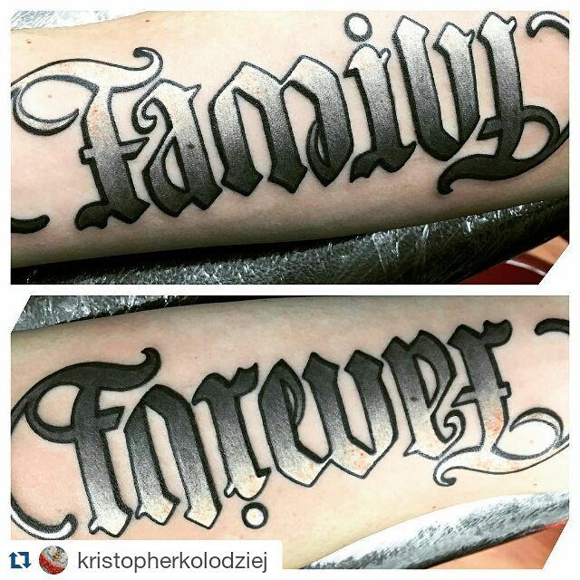 two words in one tattoos ambigram